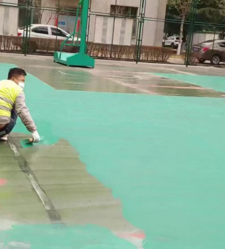 郴州球场地面翻新