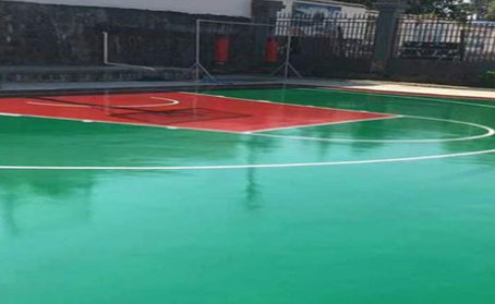 郴州篮球场翻新地面